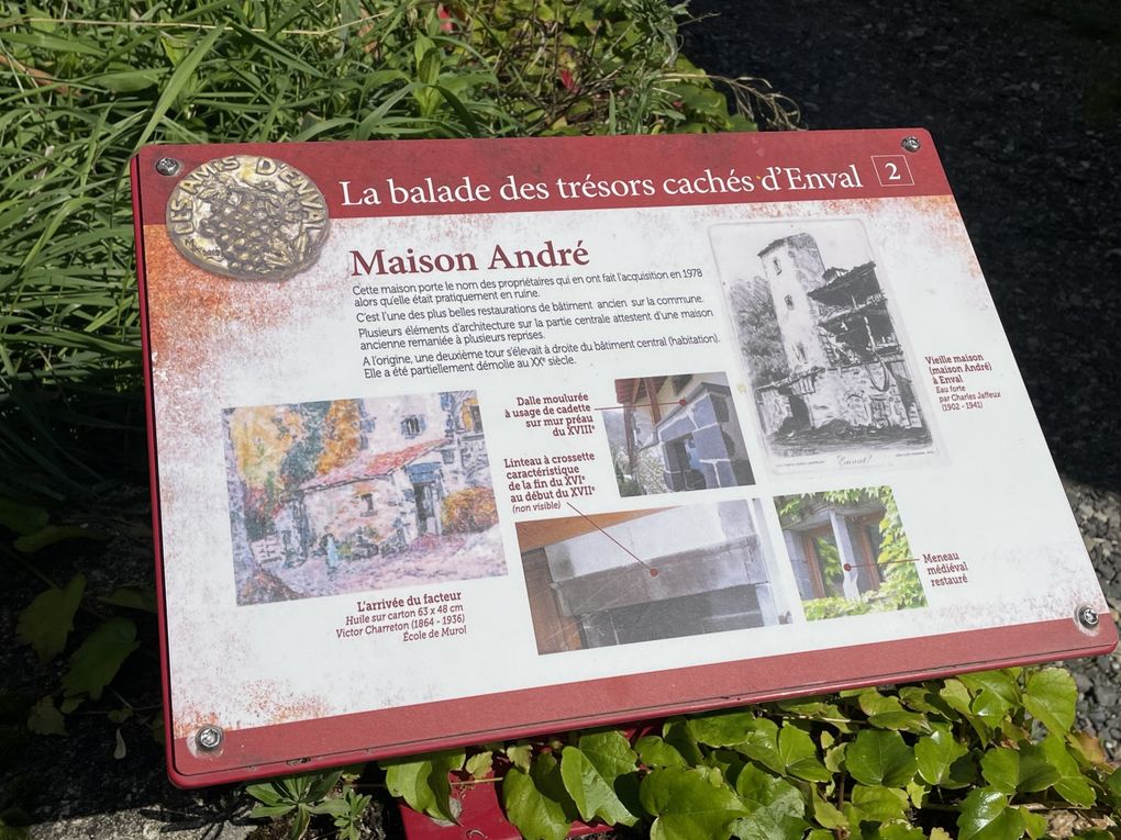 Mercredi 01 octobre 2025 Balade (en date du 27 sept 2025) dans les bois d'Enval jusqu'à la source Marie ,  Initialement exploitée au XIXᵉ siècle pour ses vertus médicinales, La source fut « perdue » vers 1920, puis retrouvée en 1999, Un aménagement (pompe à bras, restauration partielle) a été mis en place après sa redécouverte, le retour harde pour moi mais j'ai poursuivi  au village