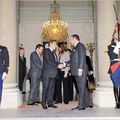 الرئيس نيكولا ساركوزي يقيم حفل شاي على شرف صاحب الجلالة الملك محمد السادس بقصر الإليزي