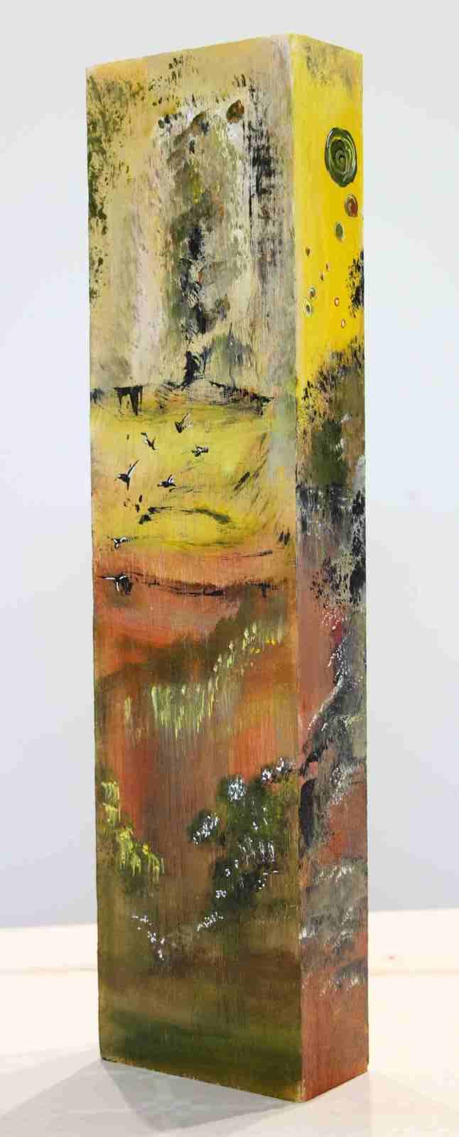 Sur bois 1- acryl 2019- 40X10X5cm - (n°158),