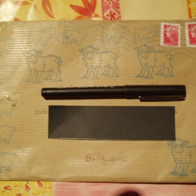 Mail art réalisé par Claudine