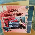 Carte anniversaire cinéma 