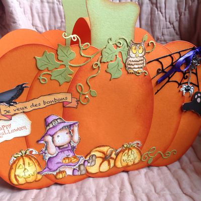 Panier citrouille Halloween 