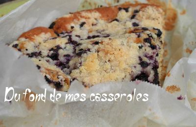 Cake crumble aux myrtilles