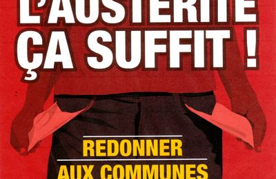 AUSTERITE, PROTESTATION DES ELUS