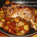 Cuisse de dinde caramélisée - Carottes et pommes de terre