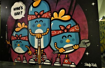 street-art exposition cultures urbaines  ZOO 2018   BIRDY KIDS