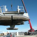 Transport aérien pour la passerelle du Pilou