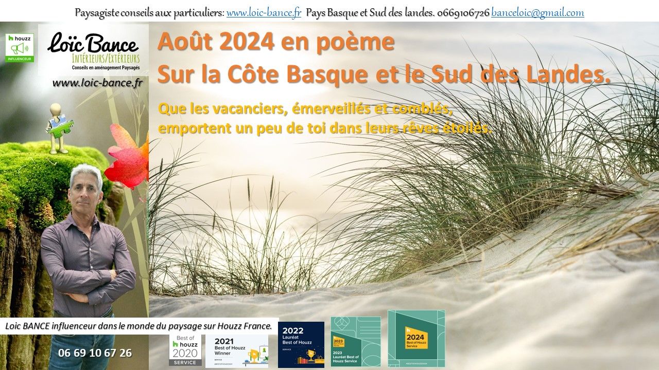 Ô côte Basco-Landaise, joyau de l’été, ton charme envoûte, ton cœur est enchanté. Que les vacanciers, émerveillés et comblés, emportent un peu de toi dans leurs rêves étoilés.