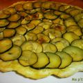 Tatin aux courgettes, fromage frais et anchois