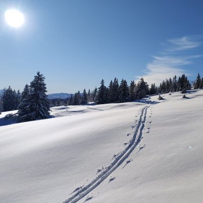 Petite virée en ski de rando au Margeriaz