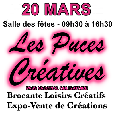 PUCES CREATIVES  20 Mars 2022