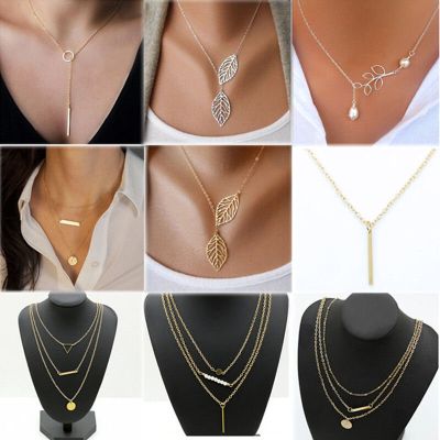 Collier Pendentif Chaîne Fine Perle Choker Sautoir Bijoux Fantaisie