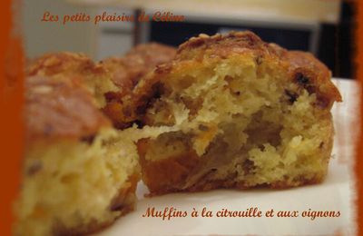 Muffins à la citrouille et aux oignons