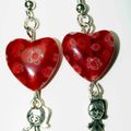 Boucles d'oreilles "coeur de filles"