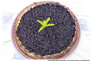 TARTE AUX MYRTILLES, PÂTE SUCREE MAISON