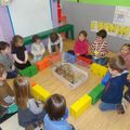 visite d'un lapin dans notre classe (M1)