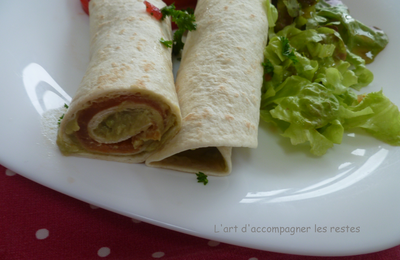 Wrap mousse à l’avocat et saumon fumé 