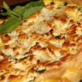 QUICHE AUX COURGETTES, BOURSIN ET MENTHE