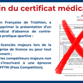 Certificat médical, du nouveau