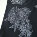 Jupe H&amp;M noire à motifs floraux, taille