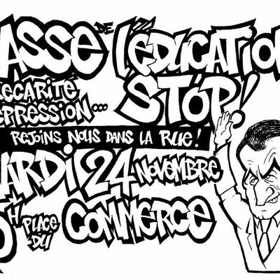 Affiche et tract pour le 24 novembre 2009