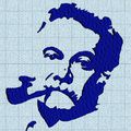 Broderie machine : portraits Brassens, Gainsbourg et Johnny