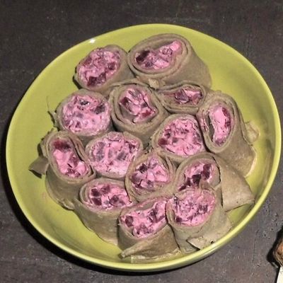 ROULES DE GALETTES A LA BETTERAVE