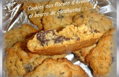 Cookies aux flocons d’avoine et beurre de cacahuètes