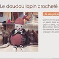 Mon doudou lapin mis à l'honneur sur le site "Pure Loisirs" 💓💓💓