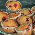 Muffins aux canneberges, pommes et orange