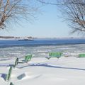 L'hiver sur le bord du fleuve St-Laurent