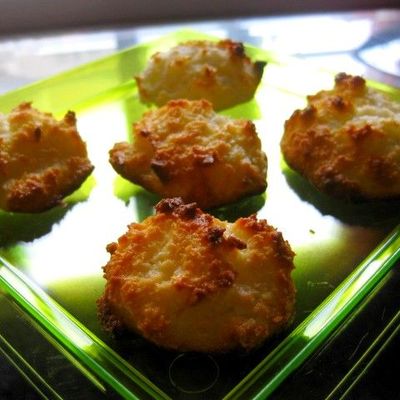 Rochers noix de coco à base de lait concentré.