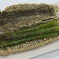 Asperges en croûte de sel aux herbes