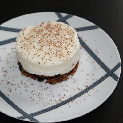 Tartelette au muesli et mousse de poire