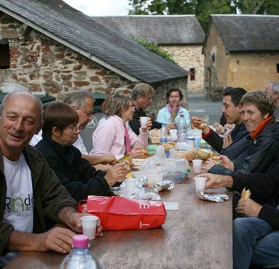 L'heure du repas au moulin de Marcy
