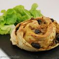 Miscate comme un pain aux olives, aux oignons et anchois