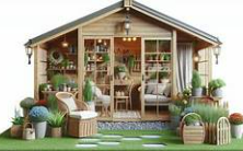  c'est déco et utile ... un abri jardin   