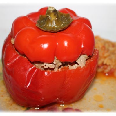 Poivrons farcis au boeuf Cookéo