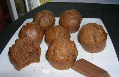 Muffins noix-pralinoise