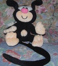 Peluche bébé marsu noir