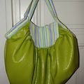 Un sac lisette en vynil vert