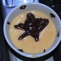 Crème aux oeufs parfumée au jasmin & chocolat amer