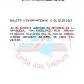 BULLETIN D'INFORMATION N° 91 DU 02.09. 2019