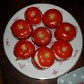 Tomates farcies au riz, thon et carrés frais! 