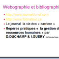 Webographie et bibliographie du premier exposé de méthodologie >