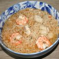 Soupe vietnamienne aux poisson et crevettes (gambas)