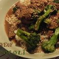 Boeuf au brocoli à la chinoise, sans gluten et sans lactose