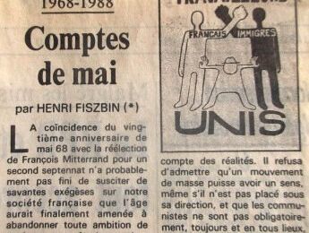 Henri Fiszbin et Mai 68