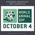 Journée mondiale des animaux.