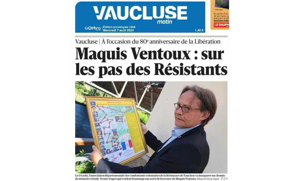 Chemin de Mémoire: "Sur les pas des Résistants du Maquis Ventoux, 1944-2024"